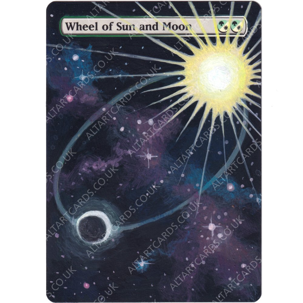 Altered Art - Wheel of Sun and Moon