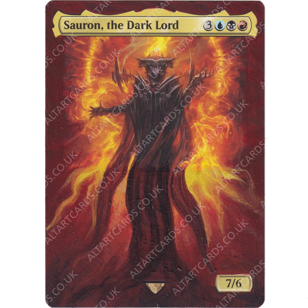 Altered Art - Sauron, the Dark Lord Alt Art Cards Altered Art - Sauron, the Dark Lord Alt Art Cards