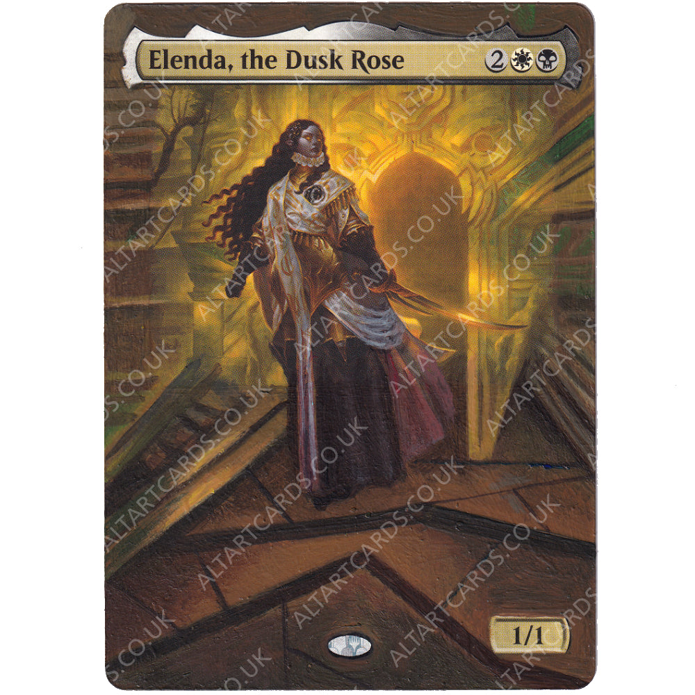 Altered Art - Elenda, the Dusk Rose Alt Art Cards Altered Art - Elenda, the Dusk Rose Alt Art Cards