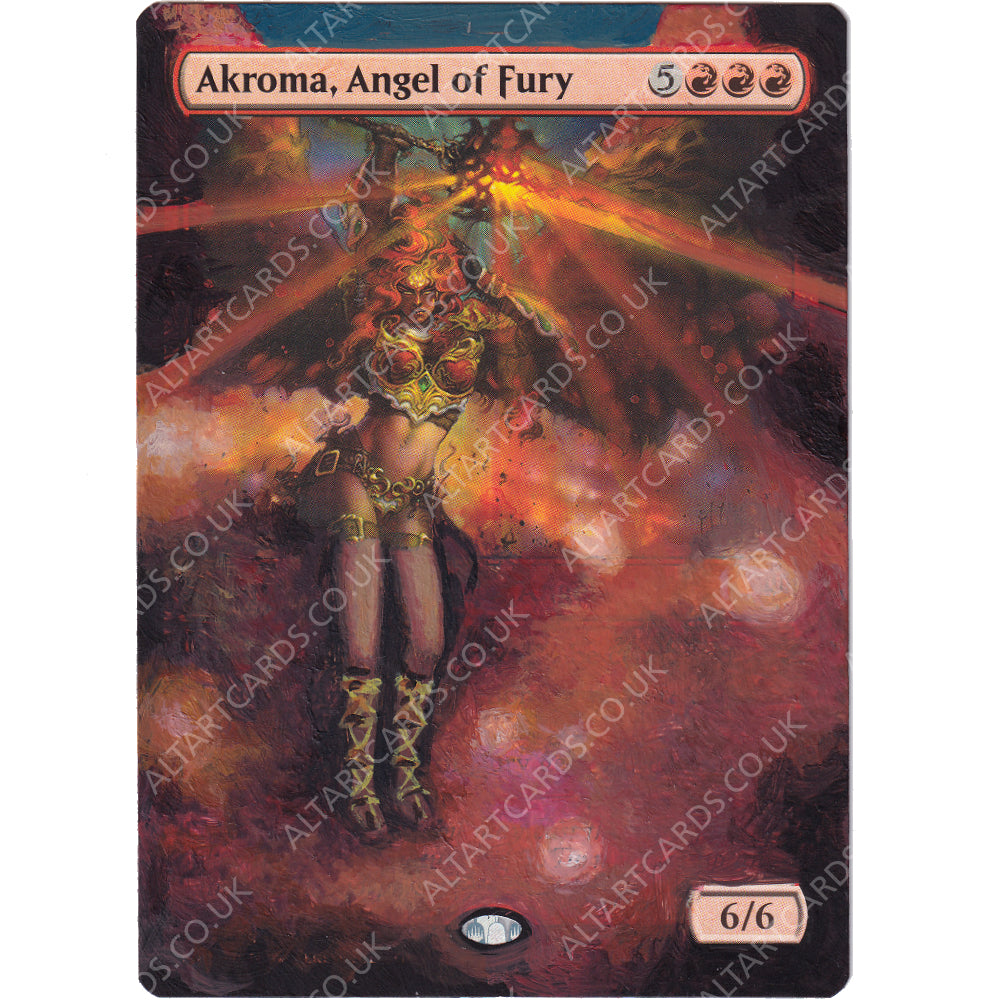 Altered Art - Akroma, Angel of Fury Alt Art Cards Altered Art - Akroma, Angel of Fury Alt Art Cards