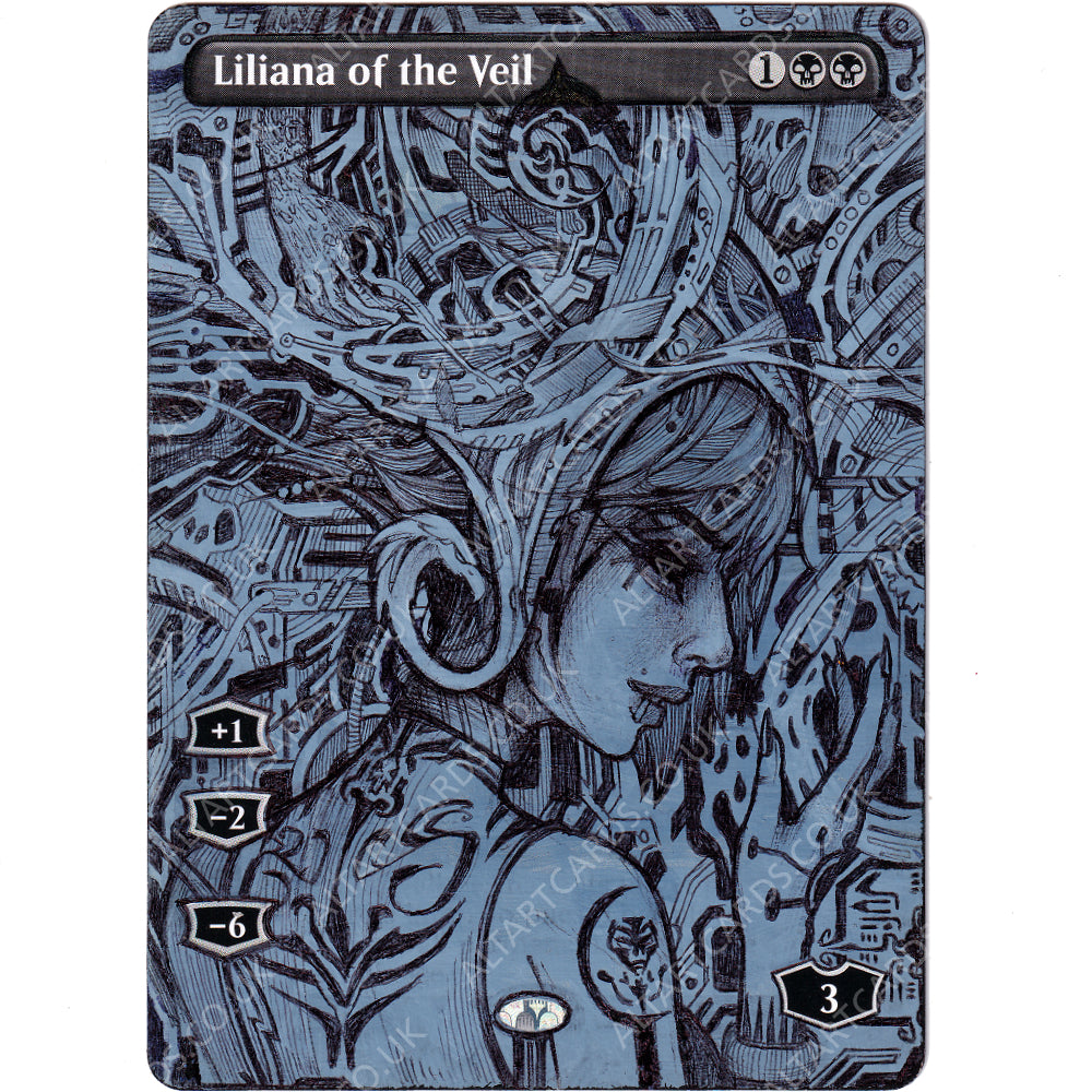 Altered Art - Liliana of the Veil