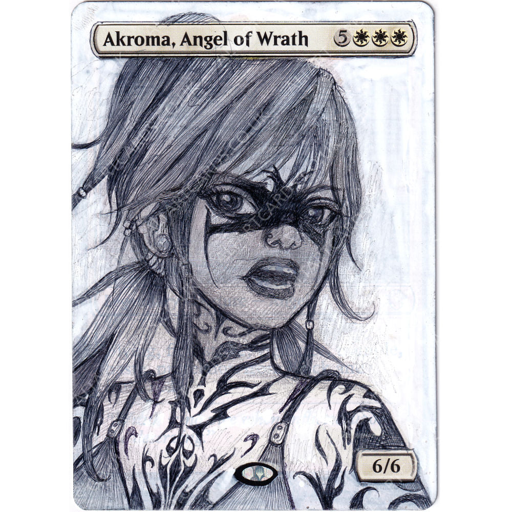 Altered Art - Akroma, Angel of Wrath