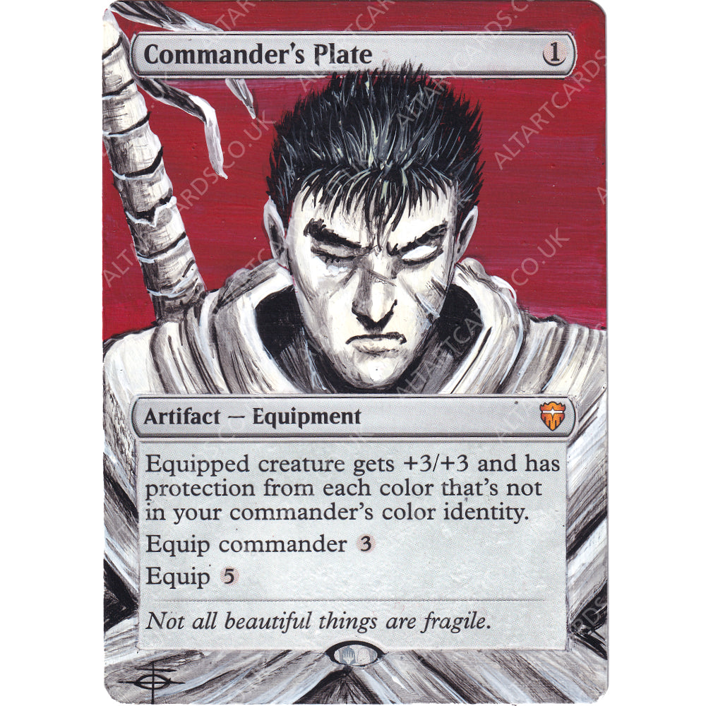 Altered Art - Commander's Plate