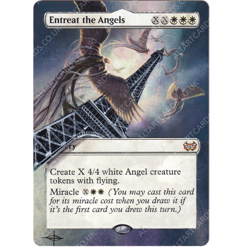 mtg angel card draw Altered Art