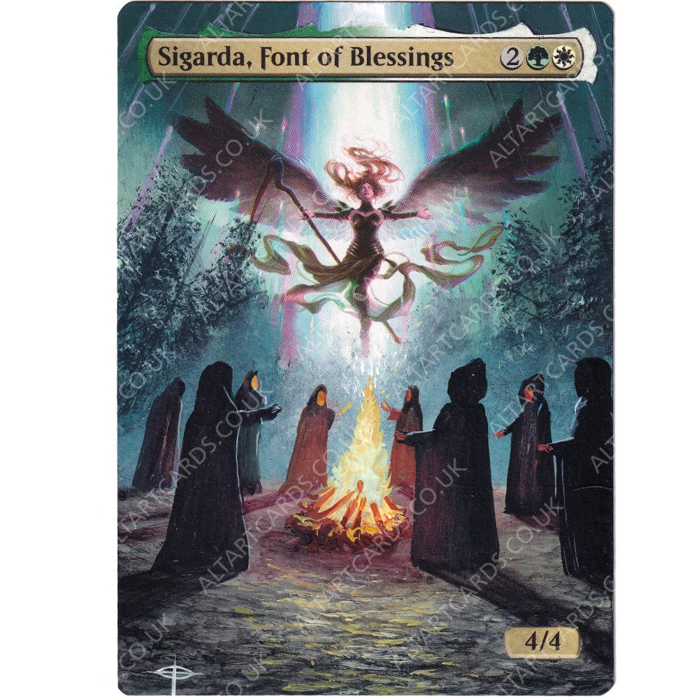 Altered Art - Sigarda, Font of Blessings (Commission)