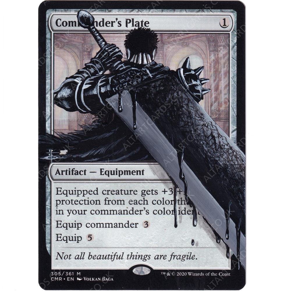Altered Art - Commander's Plate