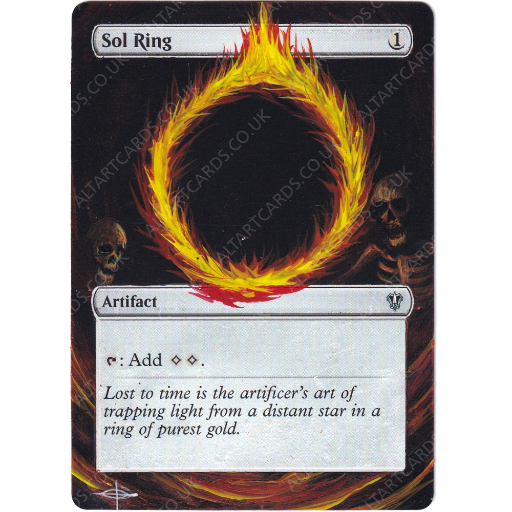 sol ring card mtg Altered Art