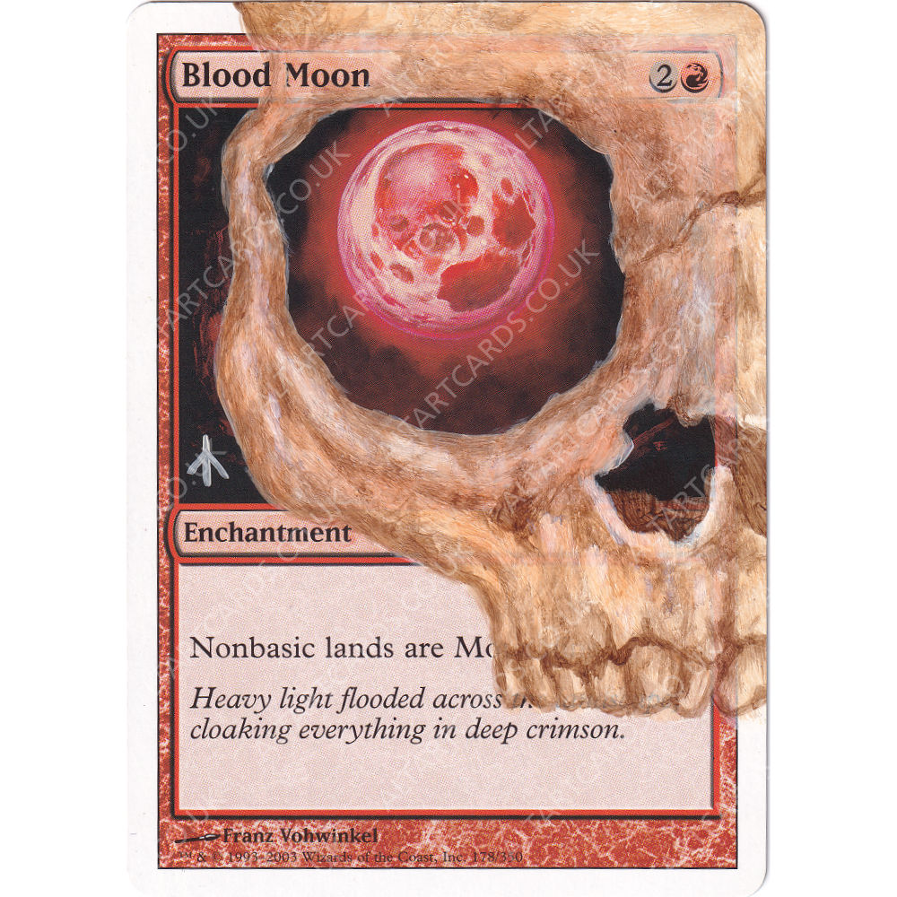 blood moon mtg card Altered Art Anhela the Painter to the picture provided The Complete Guide To Buy in bulk and save:5 BOX SET