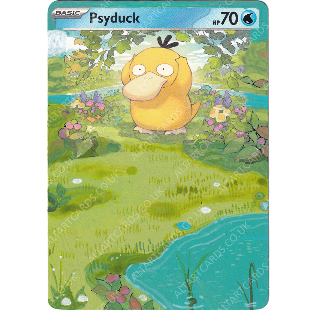Altered Art - Pokemon Psyduck