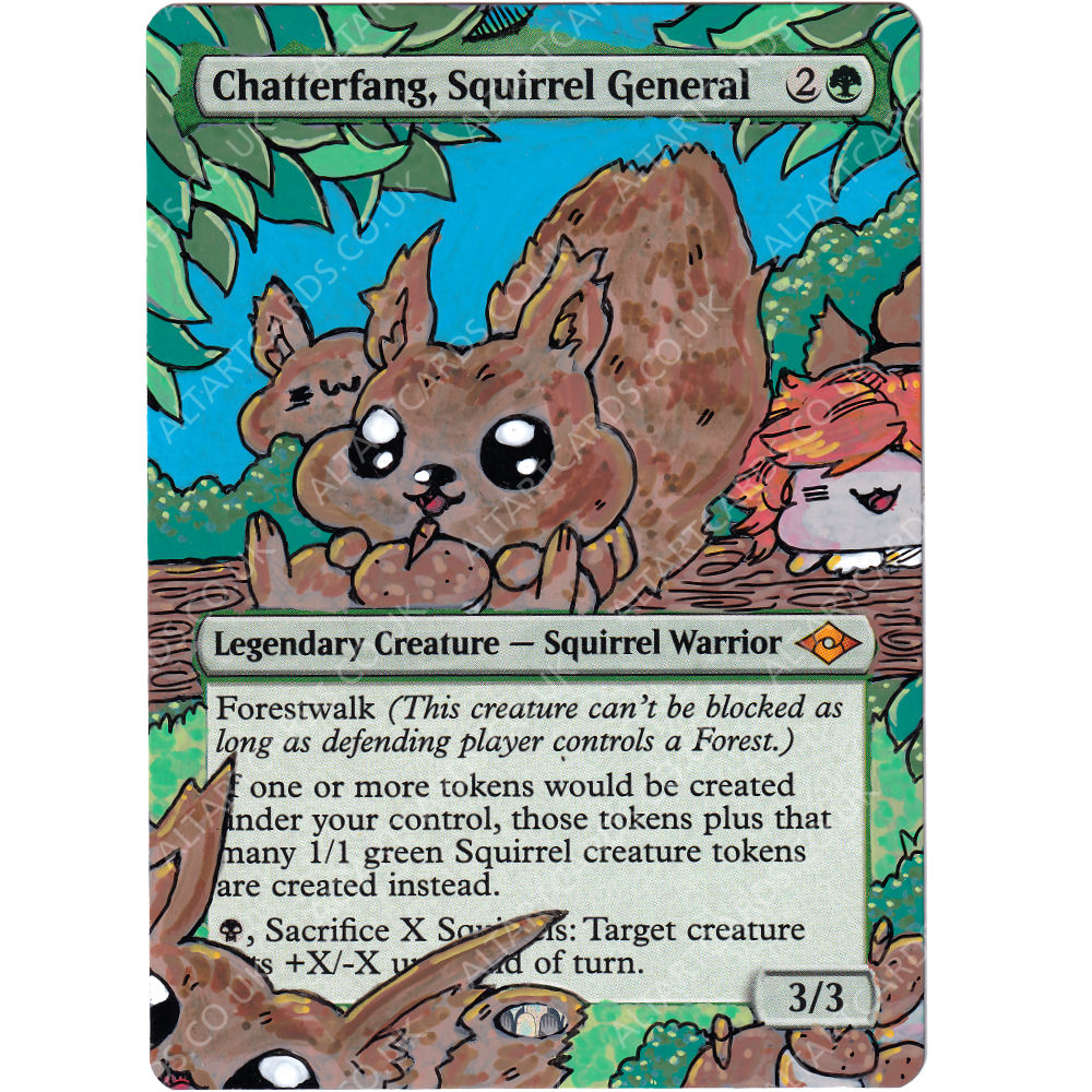 Altered Art - Chatterfang, Squirrel General