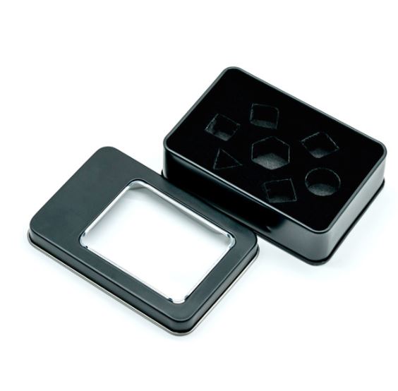Dice Tin - Windowed Black