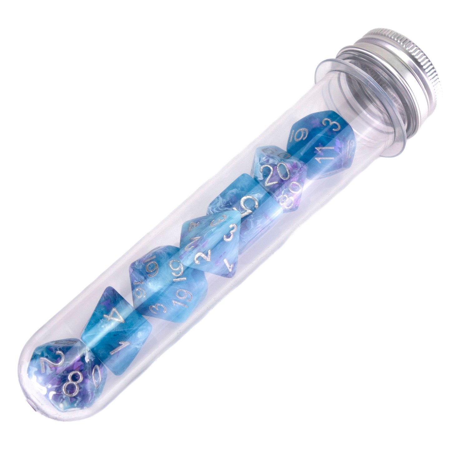 Dice Tube - Silver Screw Cap