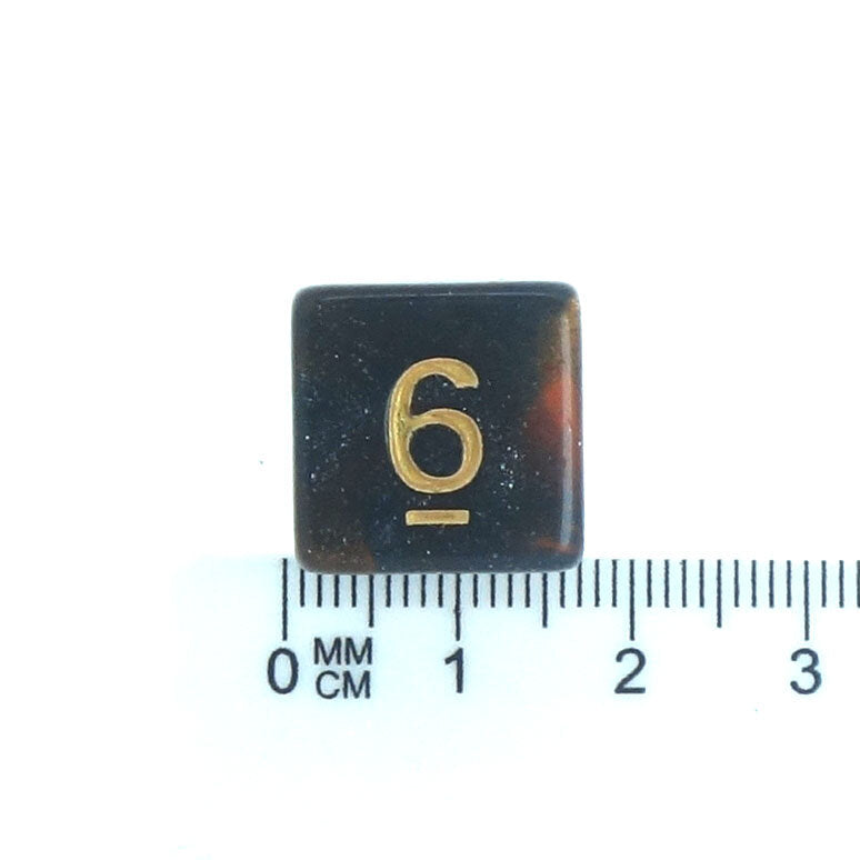 7 Dice Poly Set - Twilight Amber