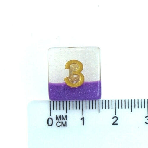 7 Dice Poly Set - Snowglobe Purple