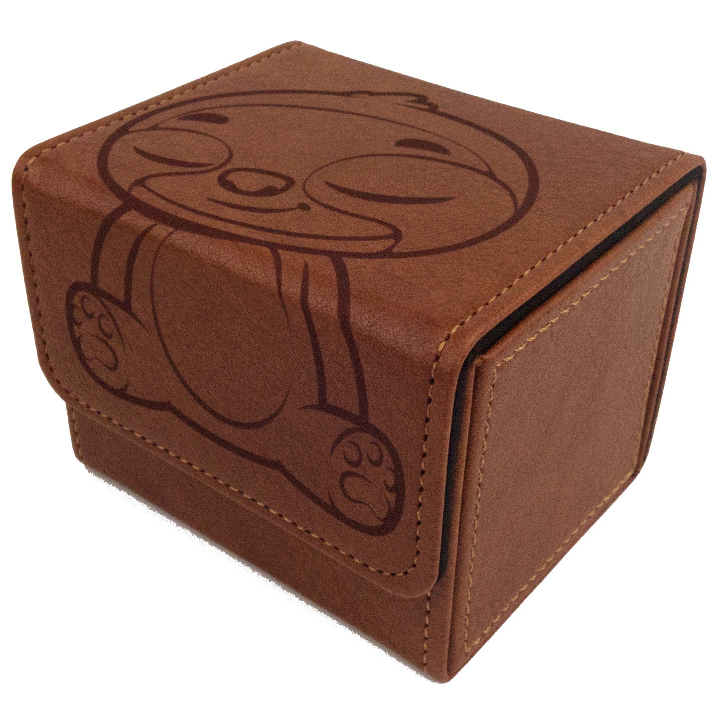 Art Deck Box - Cute Sloth - Leather Brown