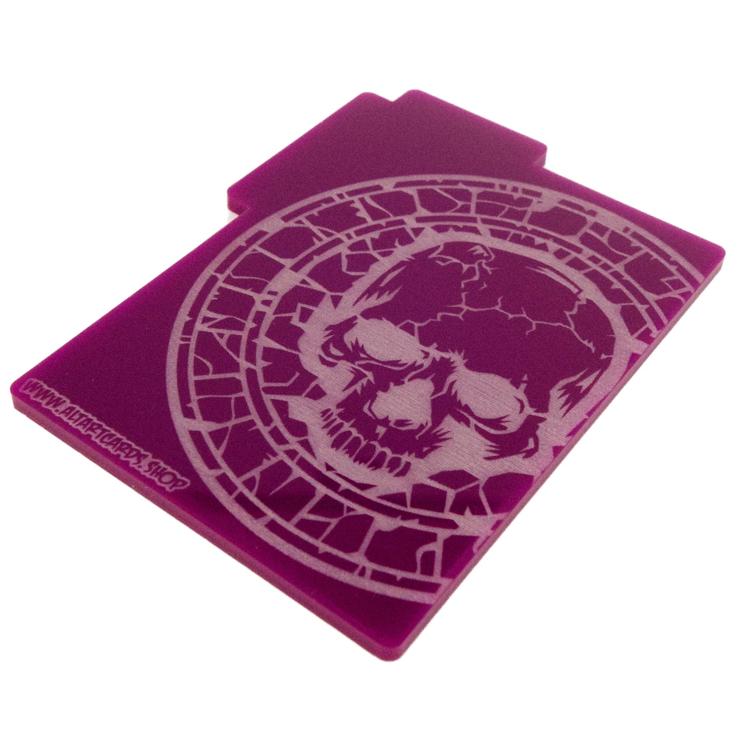 Acrylic Card Divider - Skull Mana - Purple