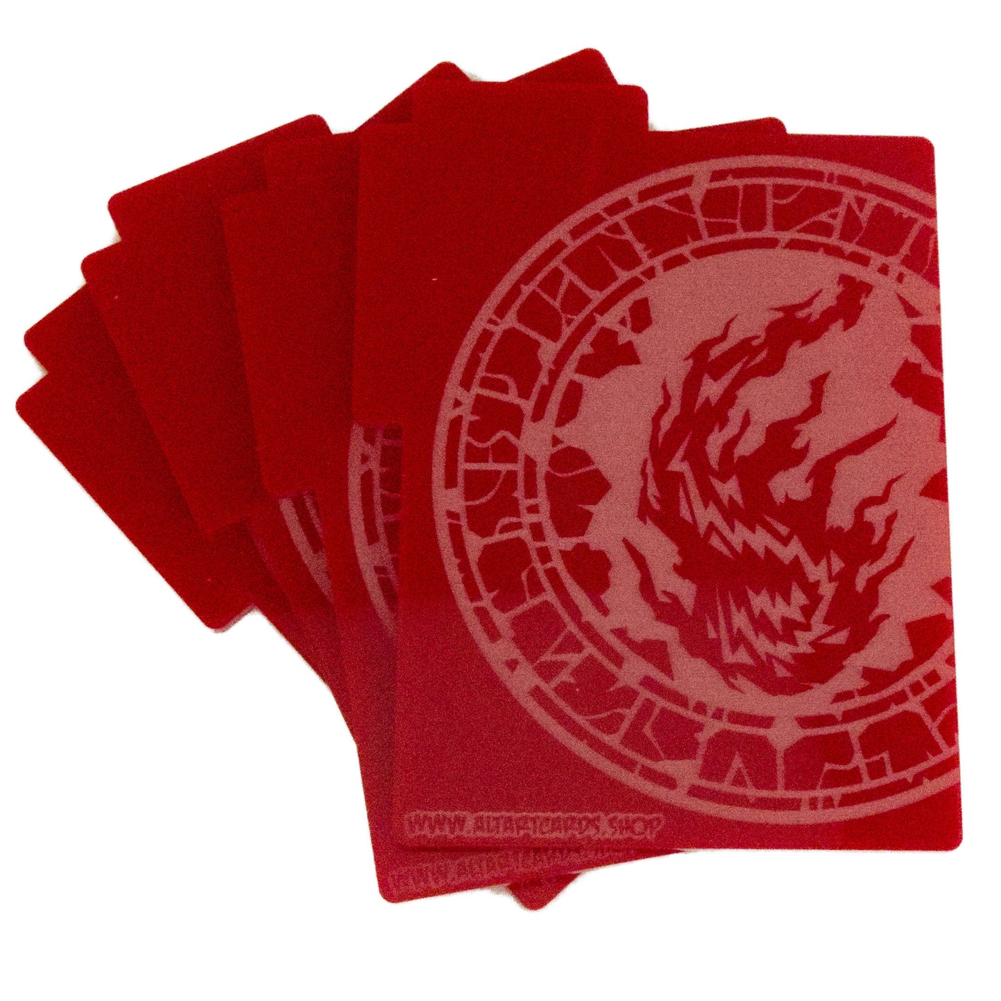 Acrylic Card Divider - Flame Mana - Red, x4
