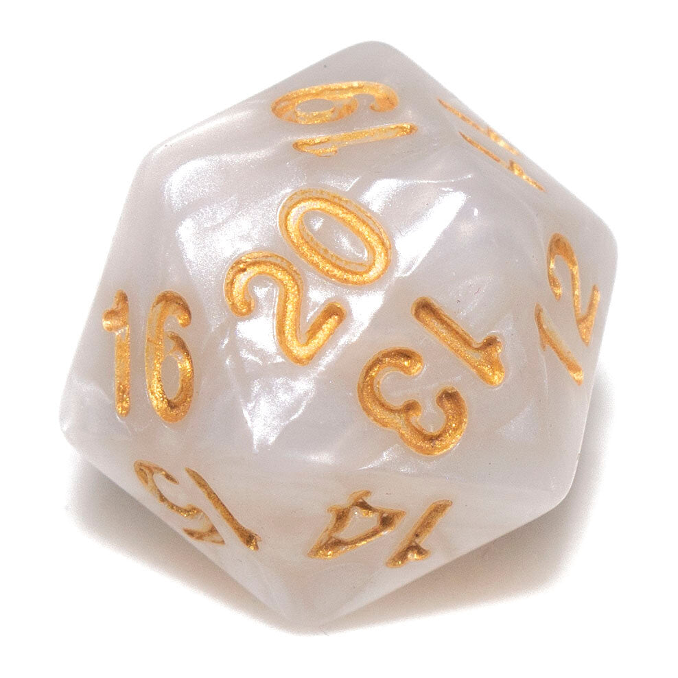 D20 - Spin Down - Pearl White