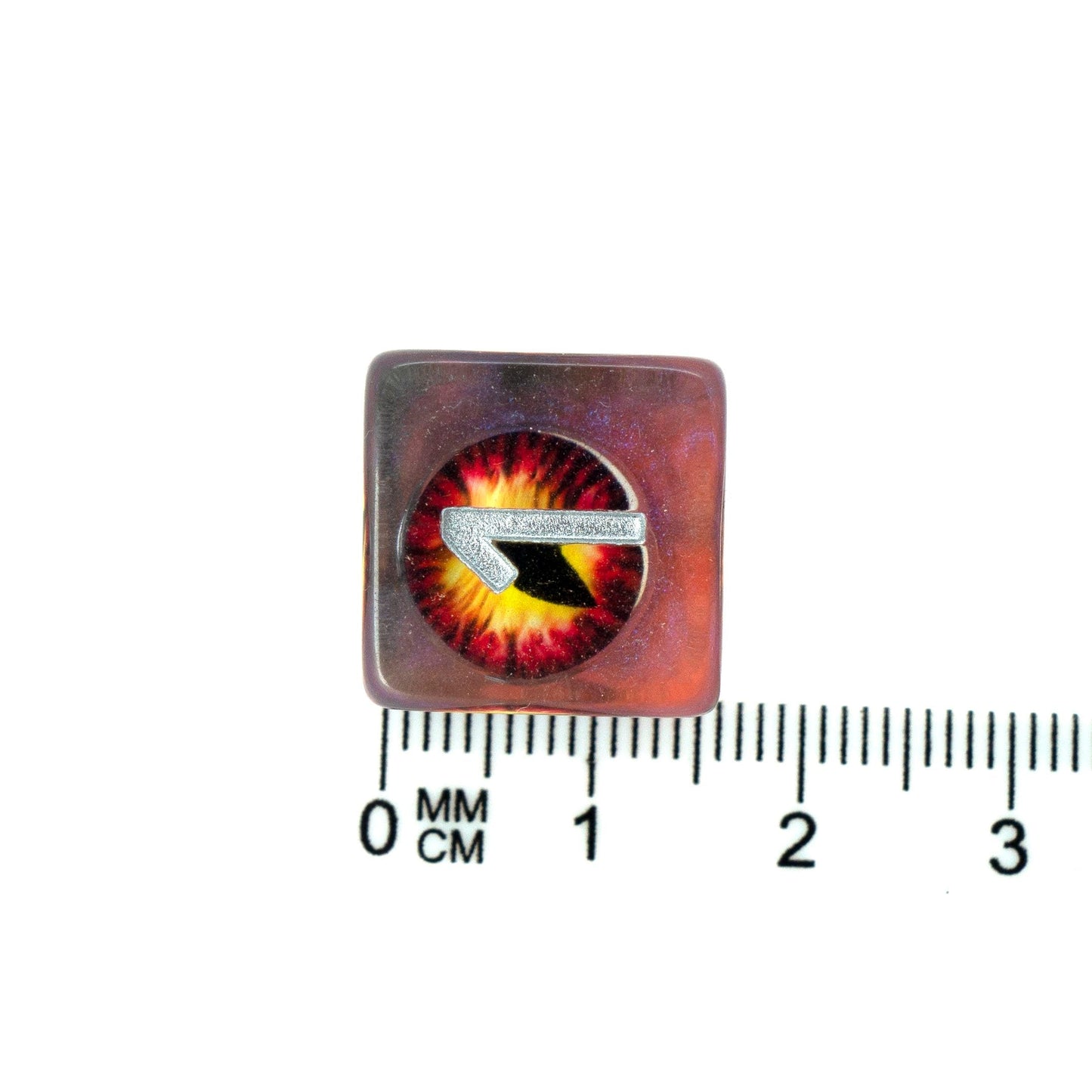 7 Dice Poly Set - Demon Eye - Orange