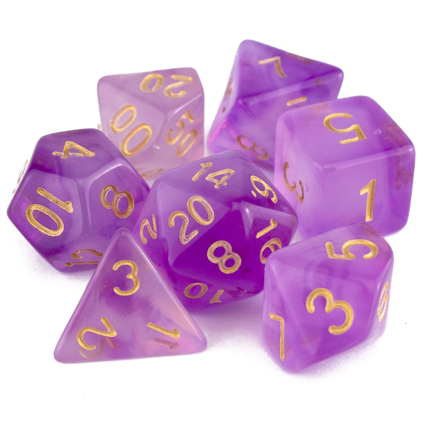 7 Dice Poly Set - Soapstone Purple
