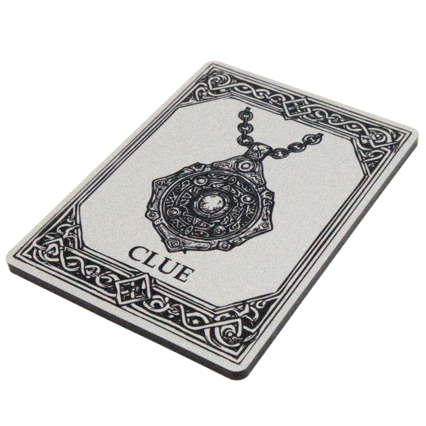 Acrylic Token - Clue - Black (Silver)