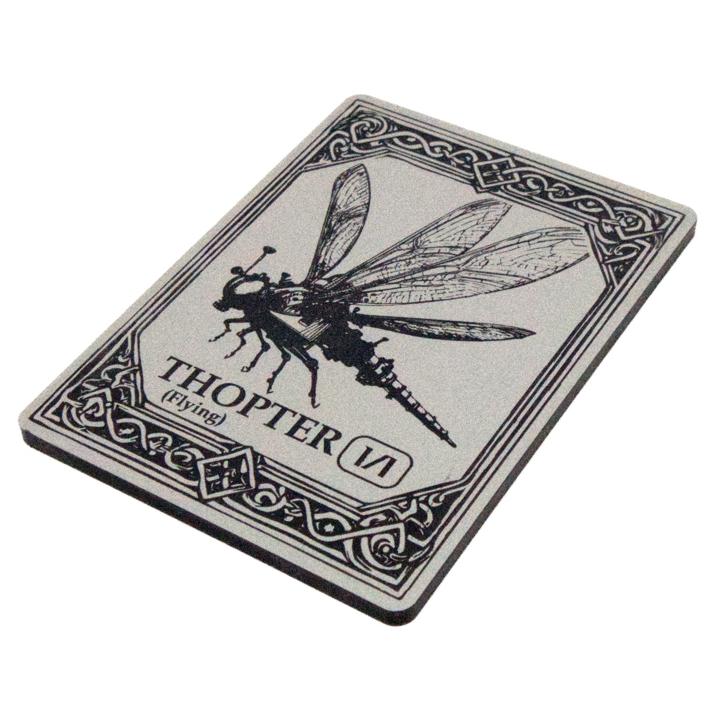 Acrylic Token - Thopter 1/1 F - Black (Silver)