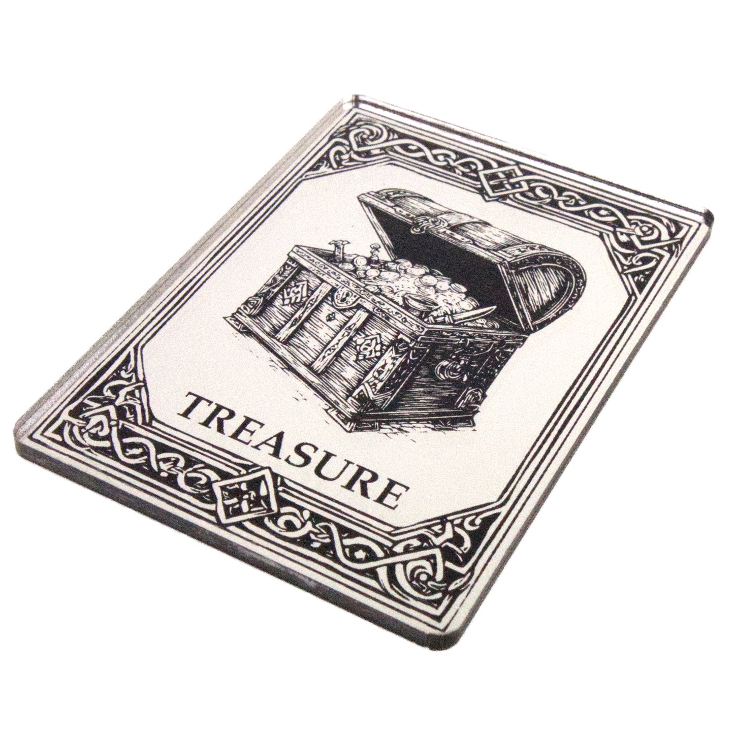 Acrylic Token - Treasure - Mirror Silver