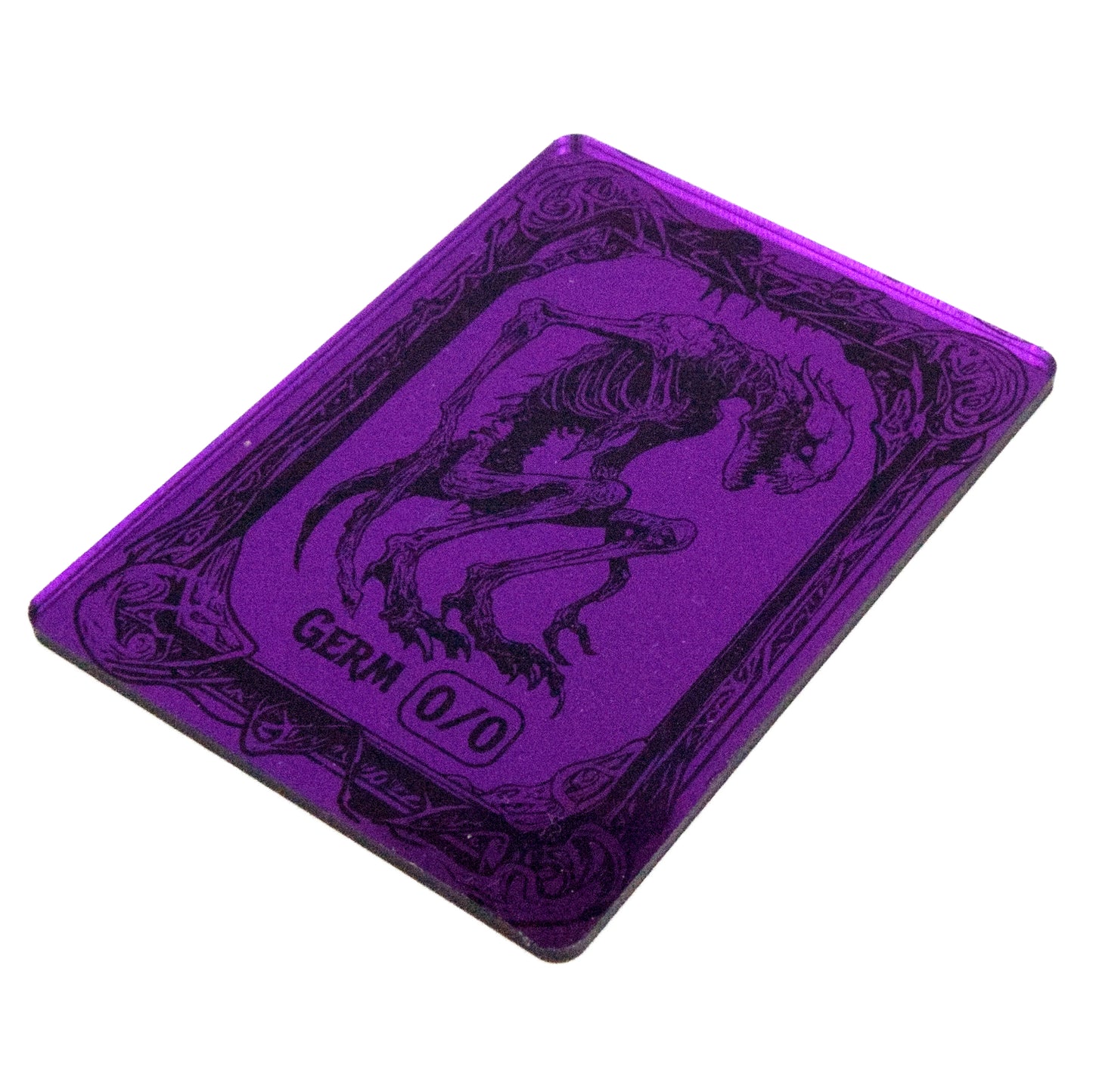 Acrylic Token - Germ 0/0 - Mirror Purple