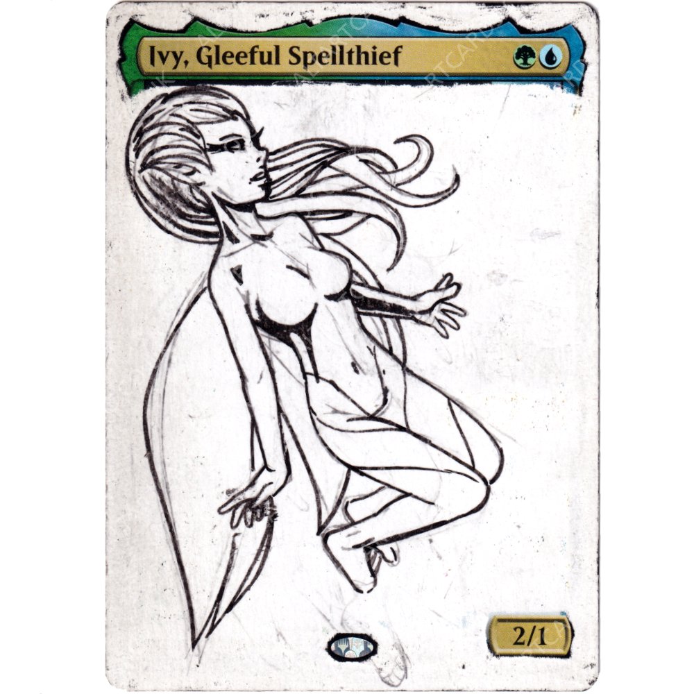 Altered Art - Ivy, Gleeful Spellthief