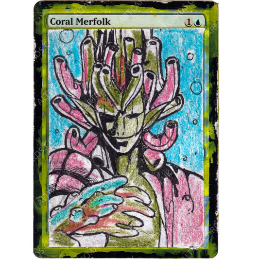 Altered Art - Coral Merfolk