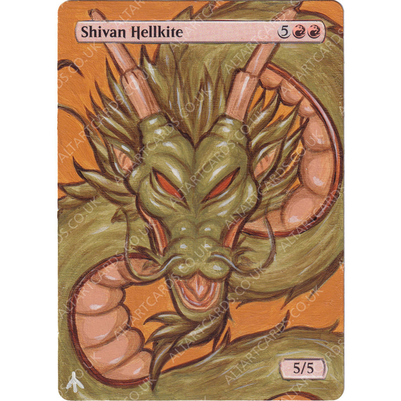 Altered Art - Shivan Hellkite