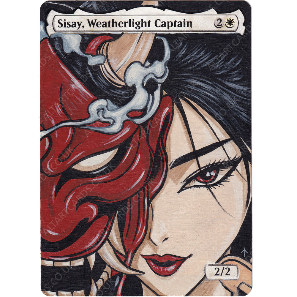 Altered Art - Sisay, Weatherlight Captain (Commission)