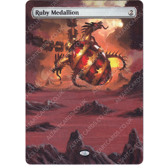 Altered Art - Ruby Medallion