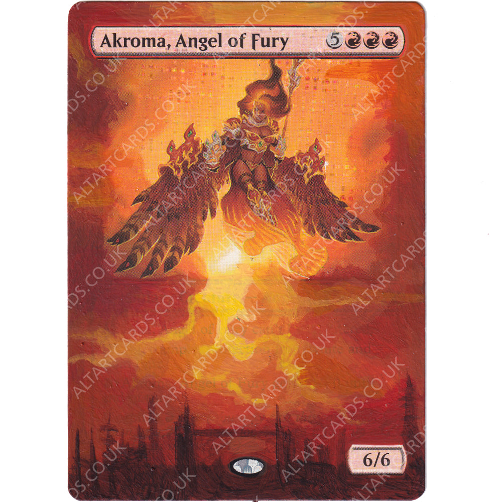 Altered Art - Akroma, Angel of Fury
