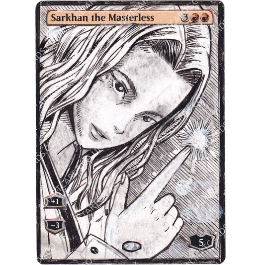 Altered Art - Sarkhan the Masterless