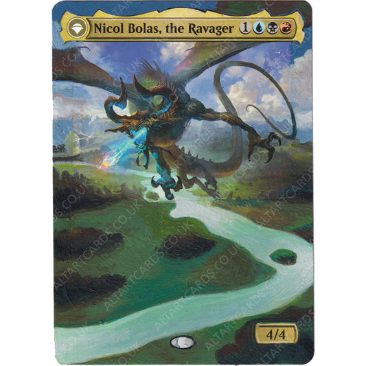 Altered Art - Nicol Bolas, the Ravager