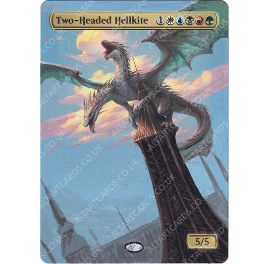 Altered Art - Two-Headed Hellkite