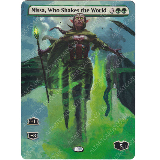 Altered Art - Nissa, Who Shakes the World