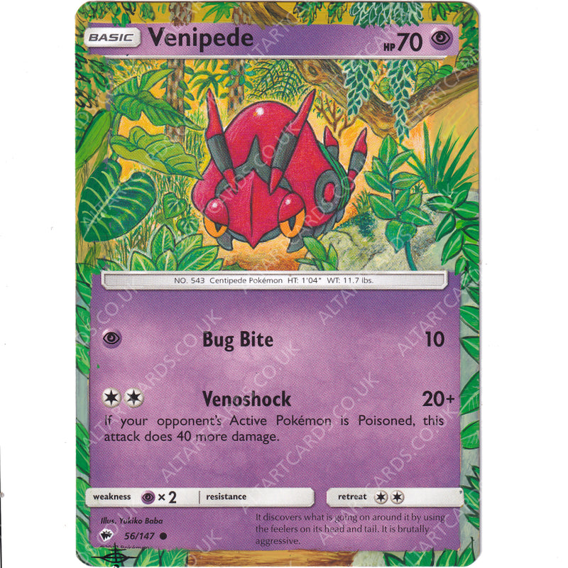 Altered Art - Pokemon Venipede