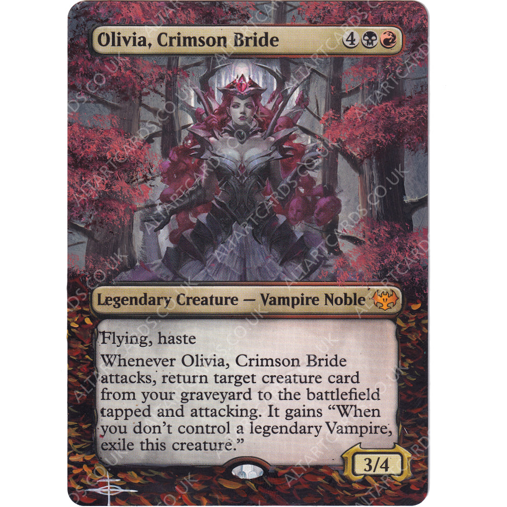 Altered Art - Olivia, Crimson Bride