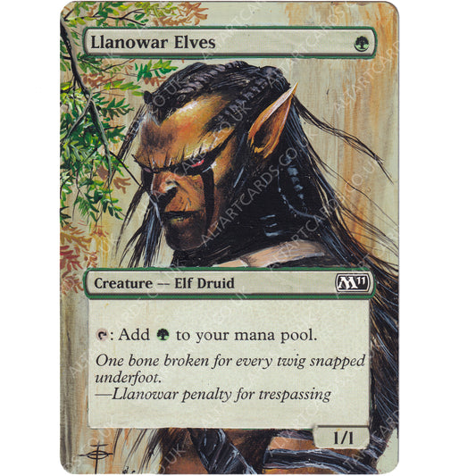 Altered Art - Llanowar Elves