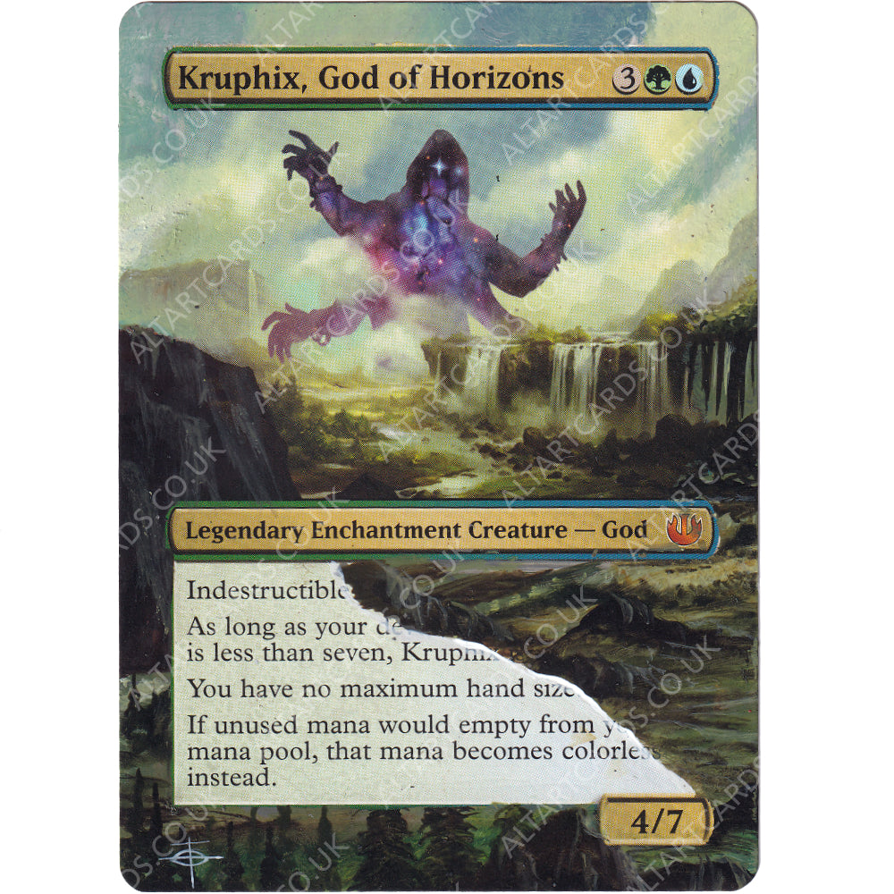 Altered Art - Kruphix, God of Horizons