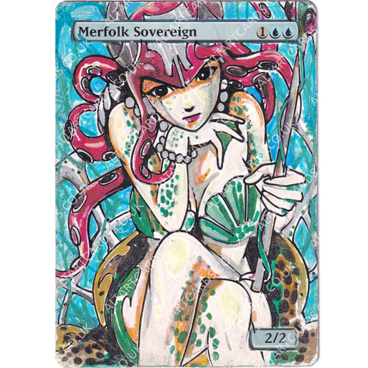 Altered Art - Merfolk Sovereign