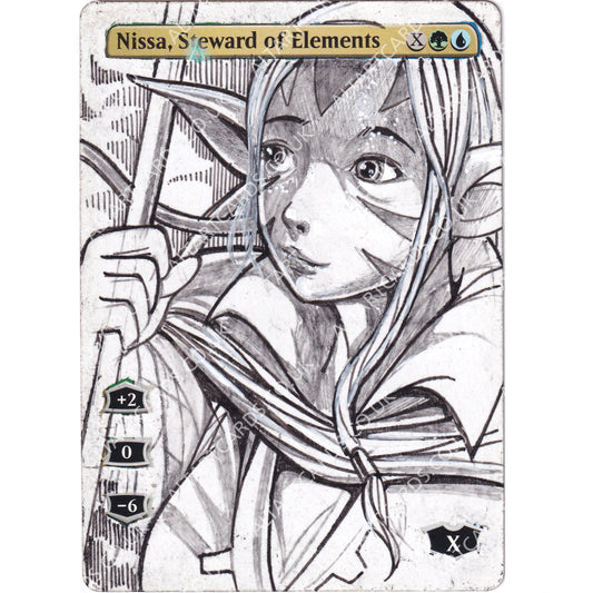 Altered Art - Nissa, Steward of Elements