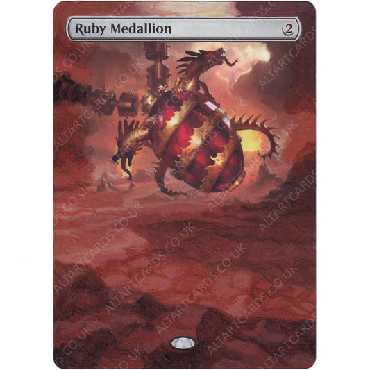 Altered Art - Ruby Medallion