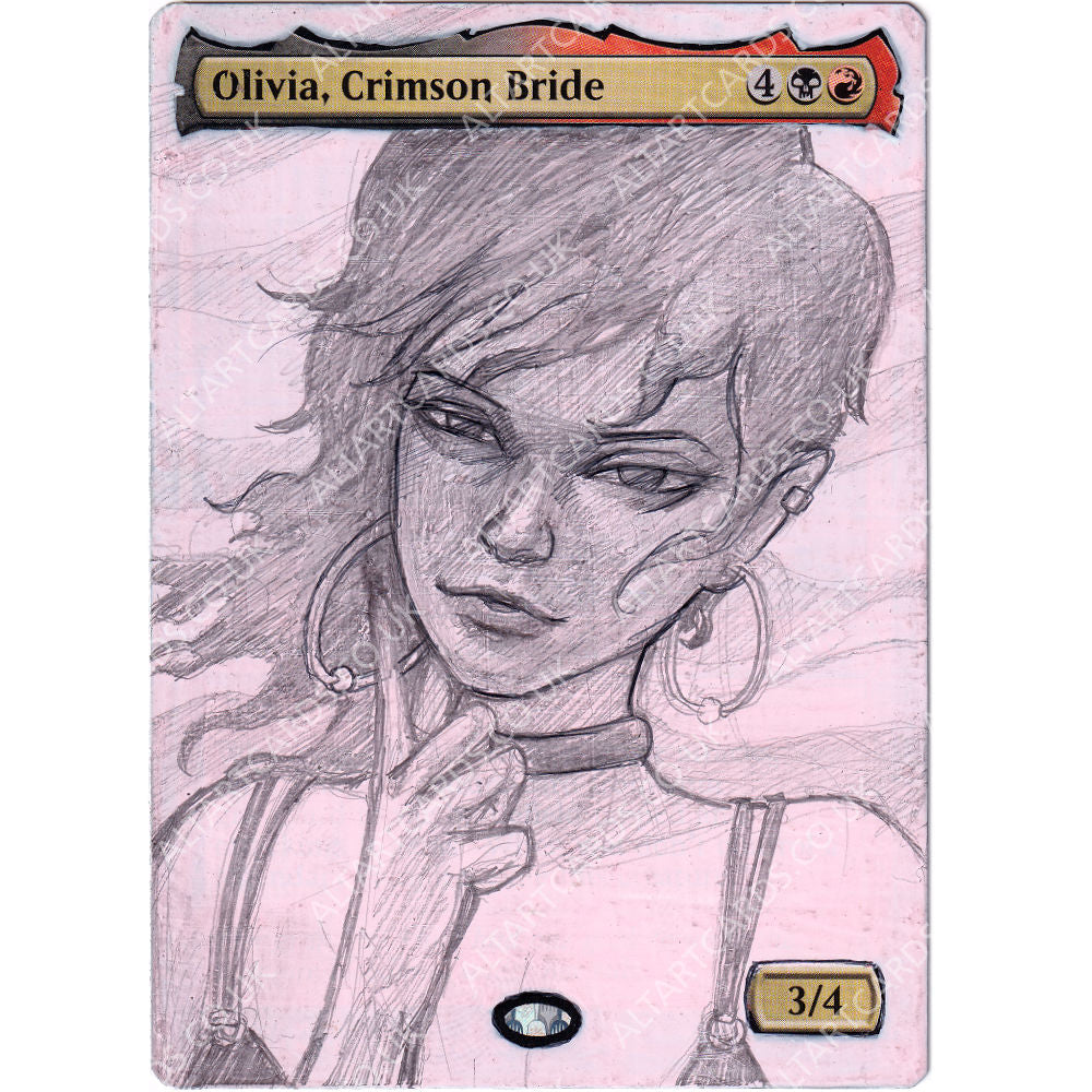 Altered Art - Olivia, Crimson Bride