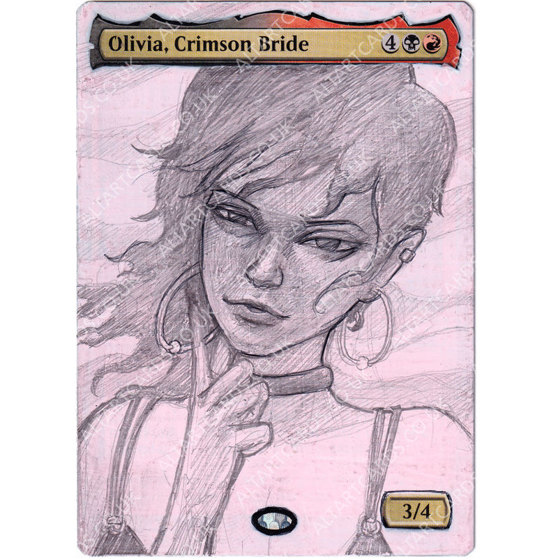 Altered Art - Olivia, Crimson Bride