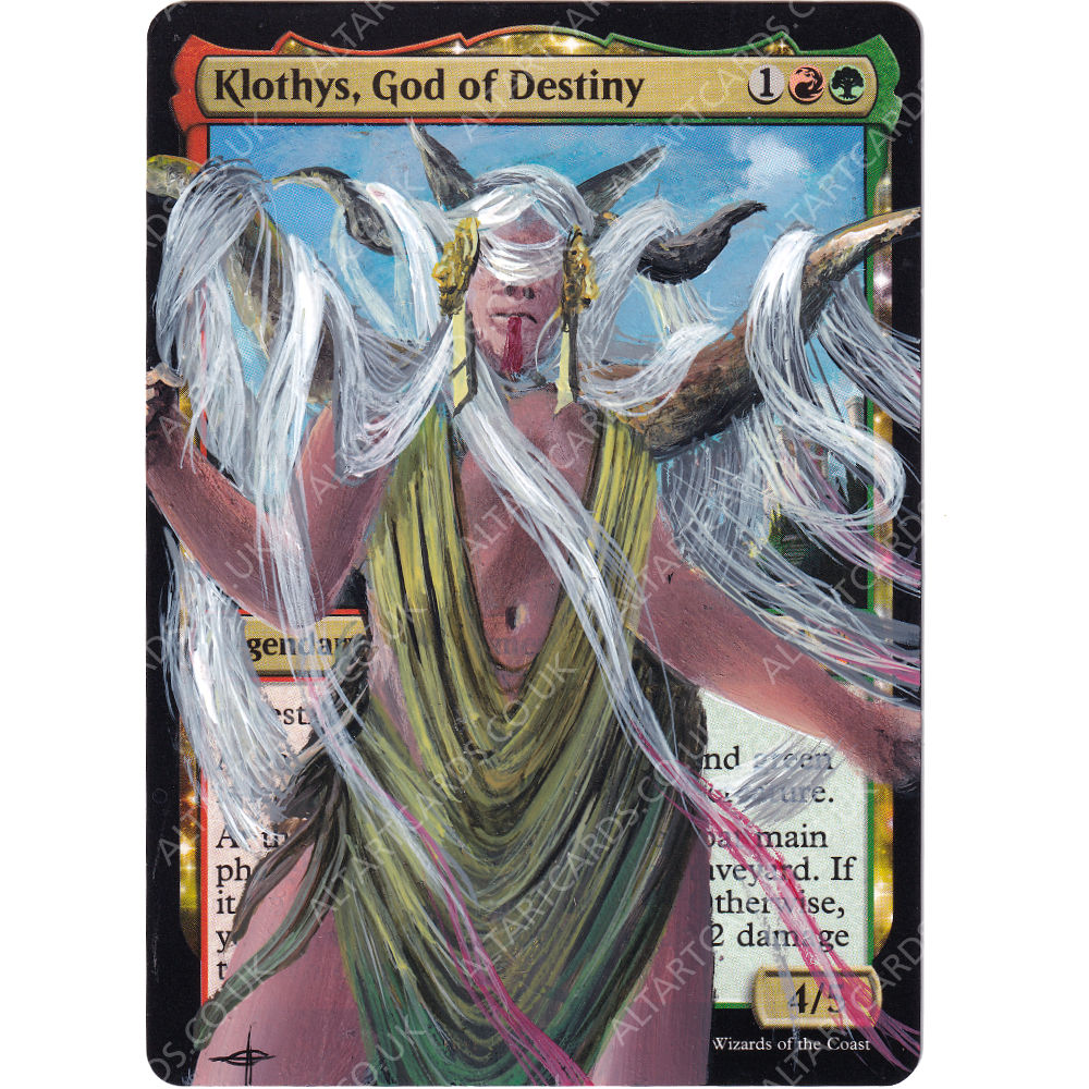 Altered Art - Klothys, God of Destiny