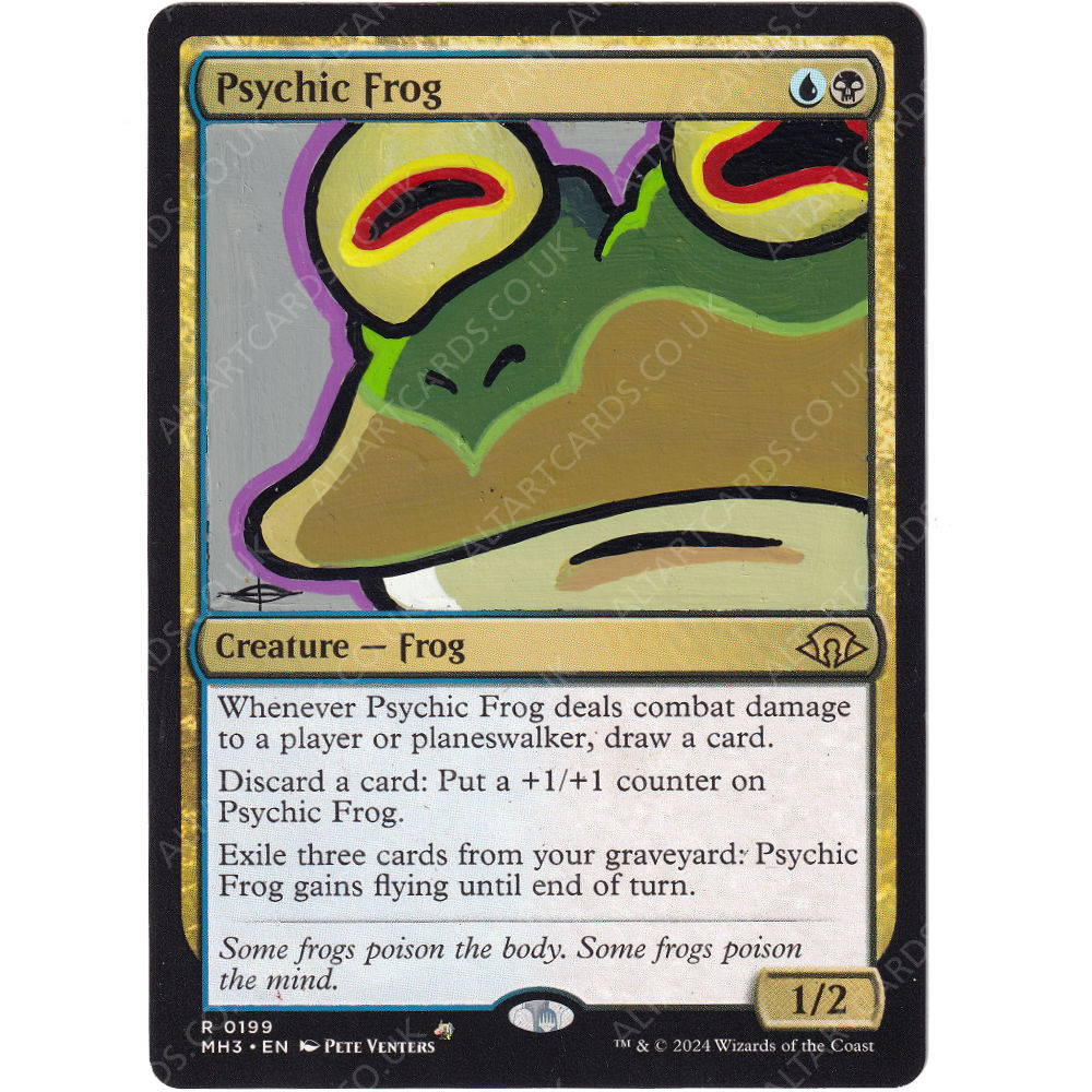 Altered Art - Psychic Frog