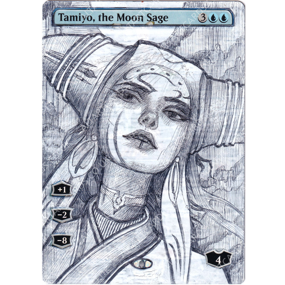 Altered Art - Tamiyo, the Moon Sage